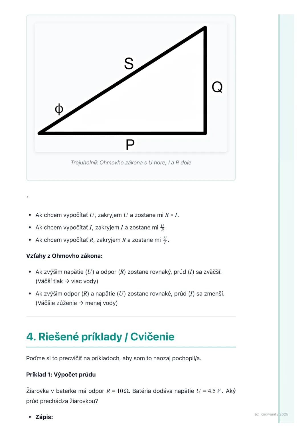 # Elektrické napätie a odpor

1. Prehľad a úvod

Ahoj! Dnes si zopakujeme veľmi dôležité veci z fyziky elektrické napätie a
odpor. Sú to zák
