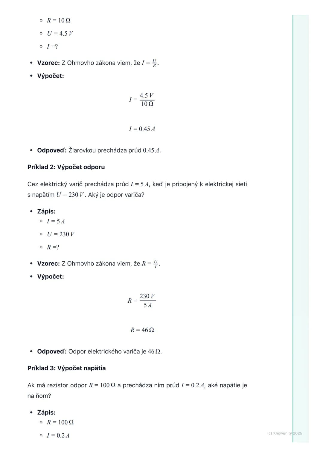 # Elektrické napätie a odpor

1. Prehľad a úvod

Ahoj! Dnes si zopakujeme veľmi dôležité veci z fyziky elektrické napätie a
odpor. Sú to zák