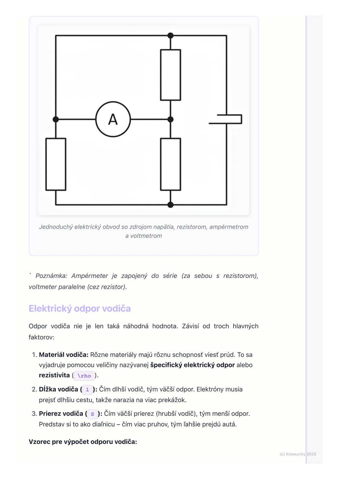 # Ohmov zákon a elektrický
odpor

1. Prehľad a úvod

Dnes sa pozrieme na Ohmov zákon a elektrický odpor, čo sú úplne základné
veci pre pocho