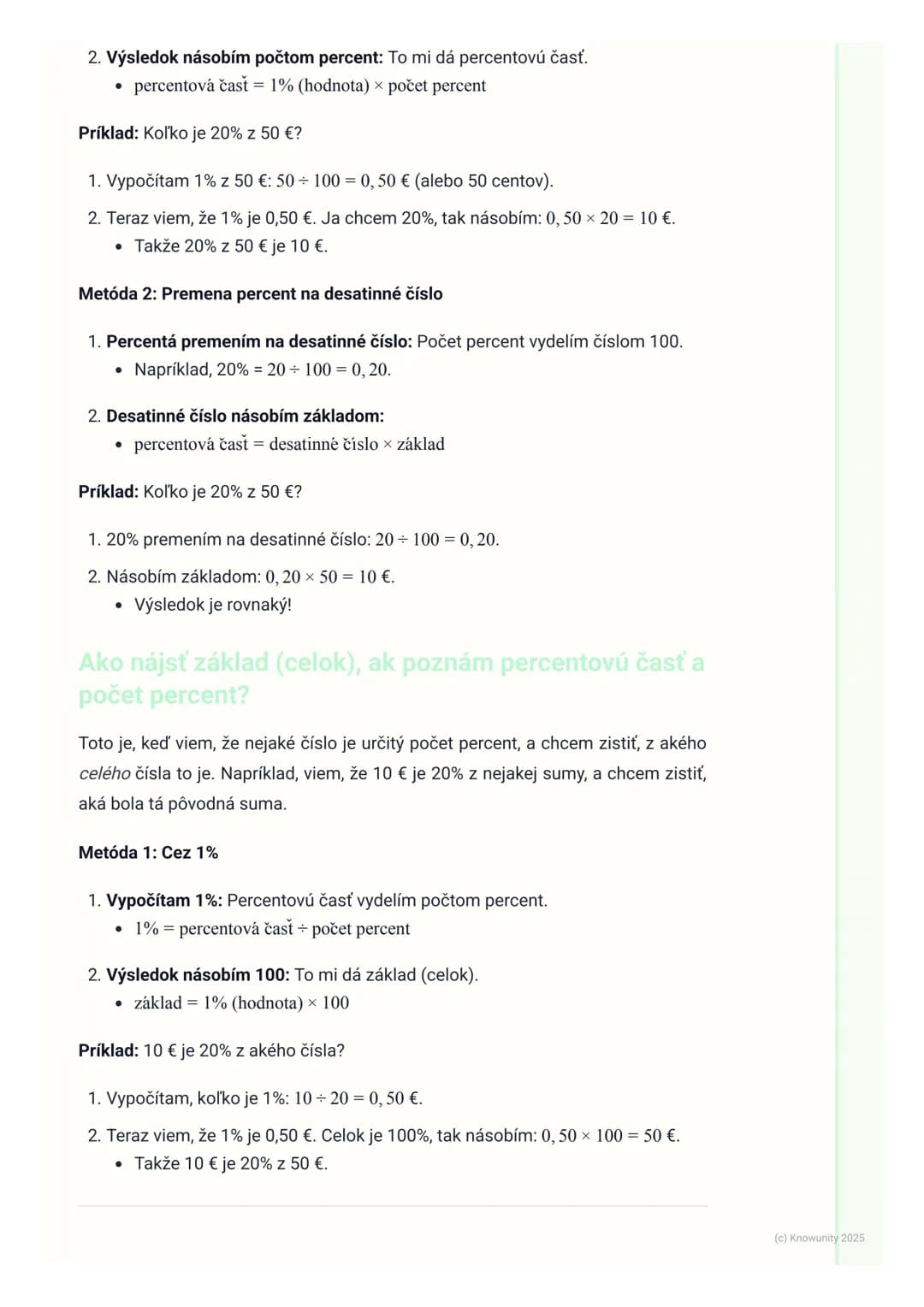 # Percentá

1. Úvod do percent

Percentá sú super dôležitá vec v matematike, lebo ich vidíme všade okolo nás!
Pomáhajú nám hovoriť o častiac