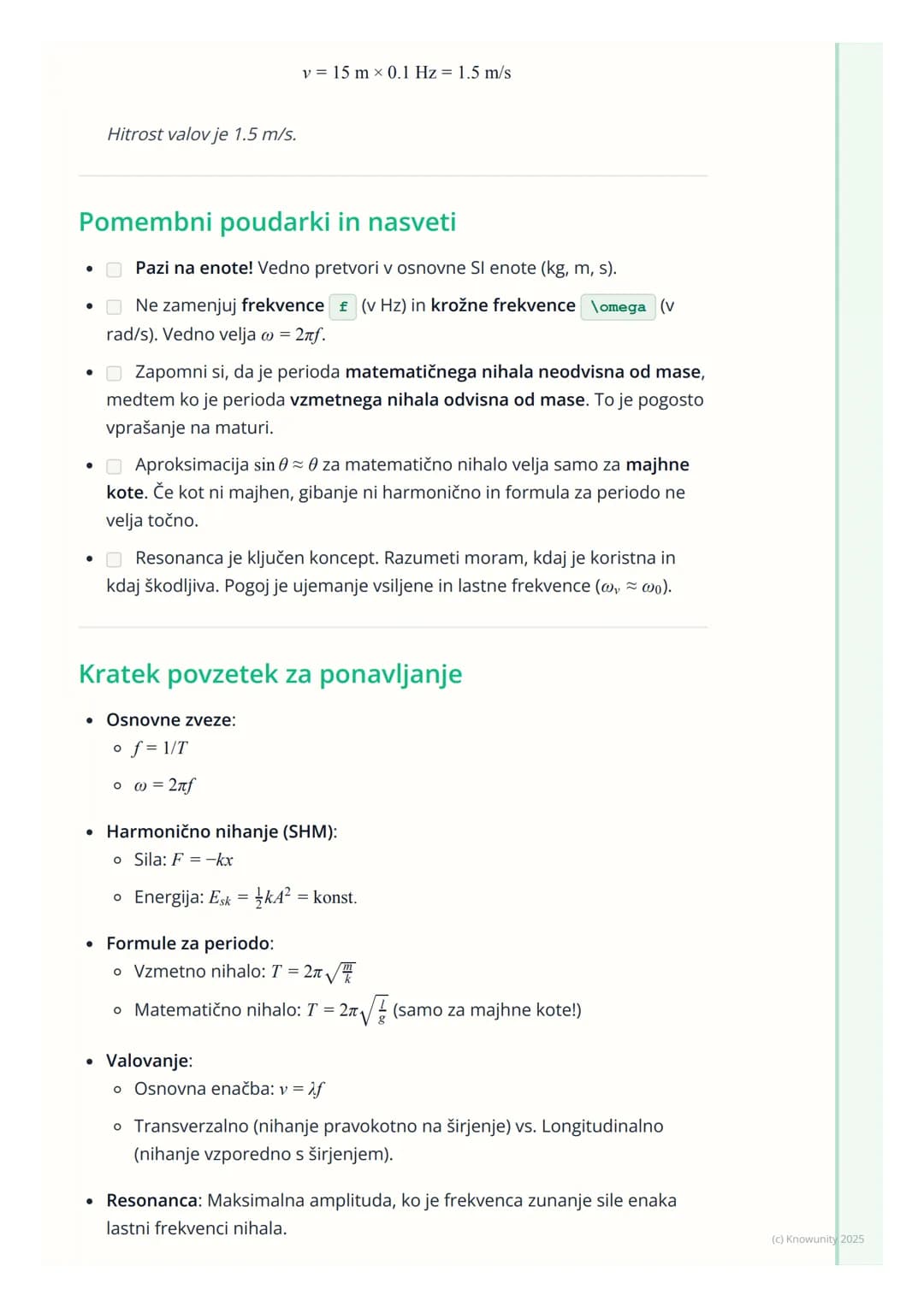 # Nihanje in valovanje

Uvod v nihanje in valovanje

Nihanje in valovanje sta dva temeljna pojava v fiziki, ki opisujeta periodična
gibanja.