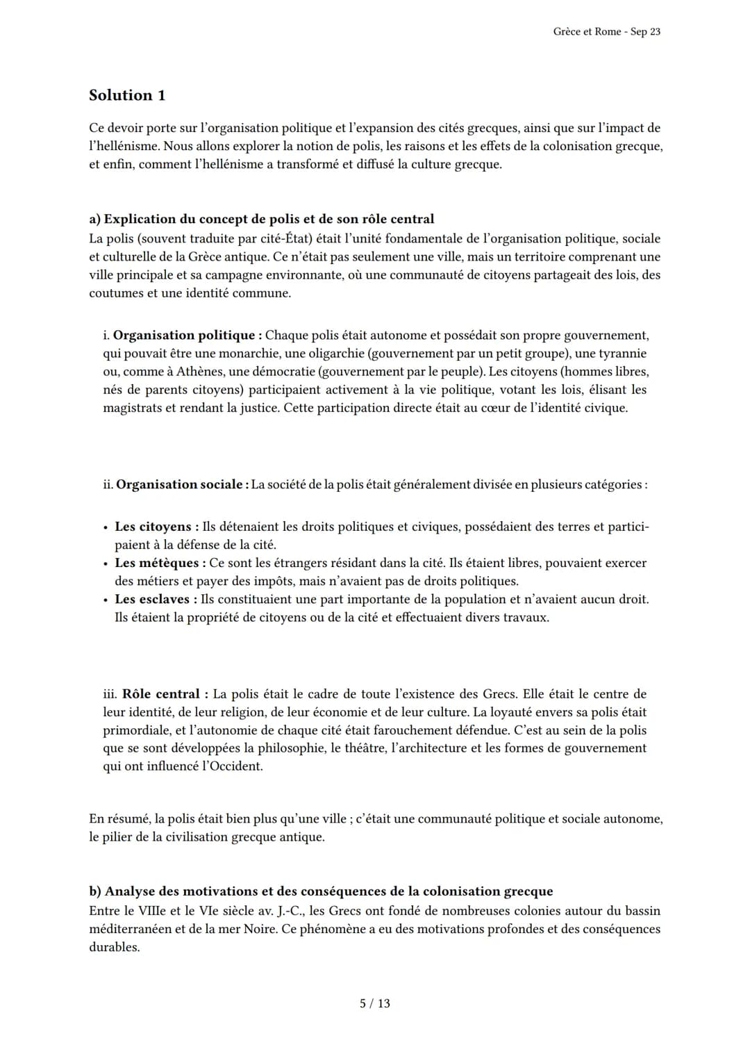 Grèce et Rome

Généré par Knowunity.fr - Sep 23

Description: Cet examen couvre les civilisations grecque et romaine antiques.

Bonne chance