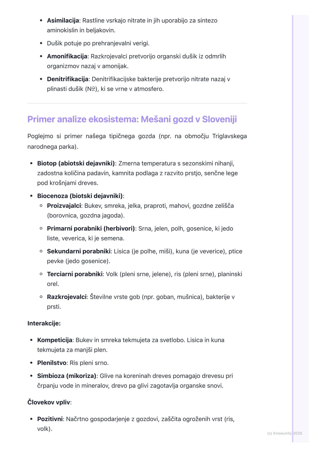 # Ekologija in ekosistemi
Uvod v ekologijo
Ekologija je veda, ki preučuje odnose med živimi bitji (organizmi) ter odnose
med organizmi in