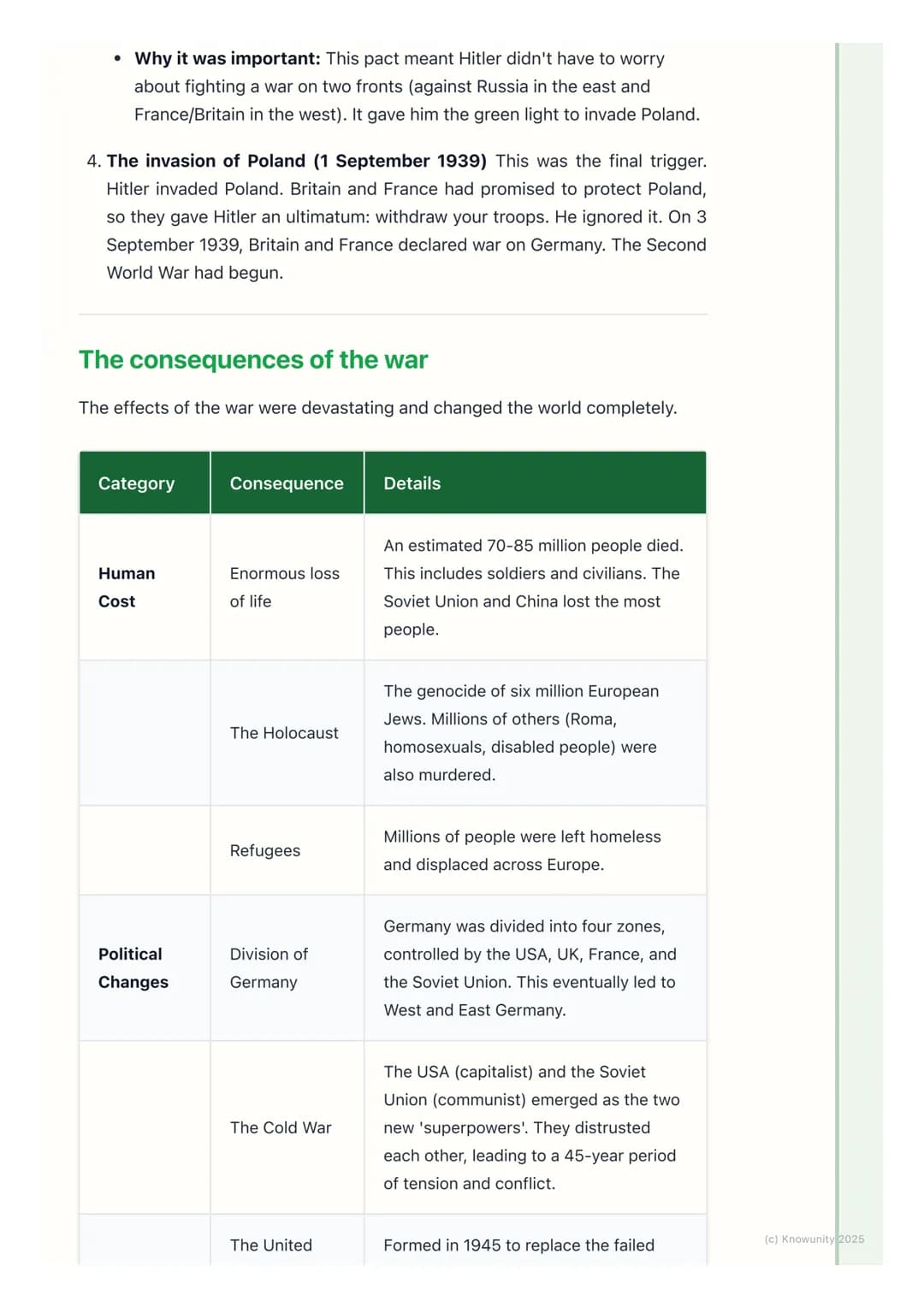 # Causes and Consequences of
# World War II
## A quick introduction to the war
The Second World War (WWII) was a massive global conflict t