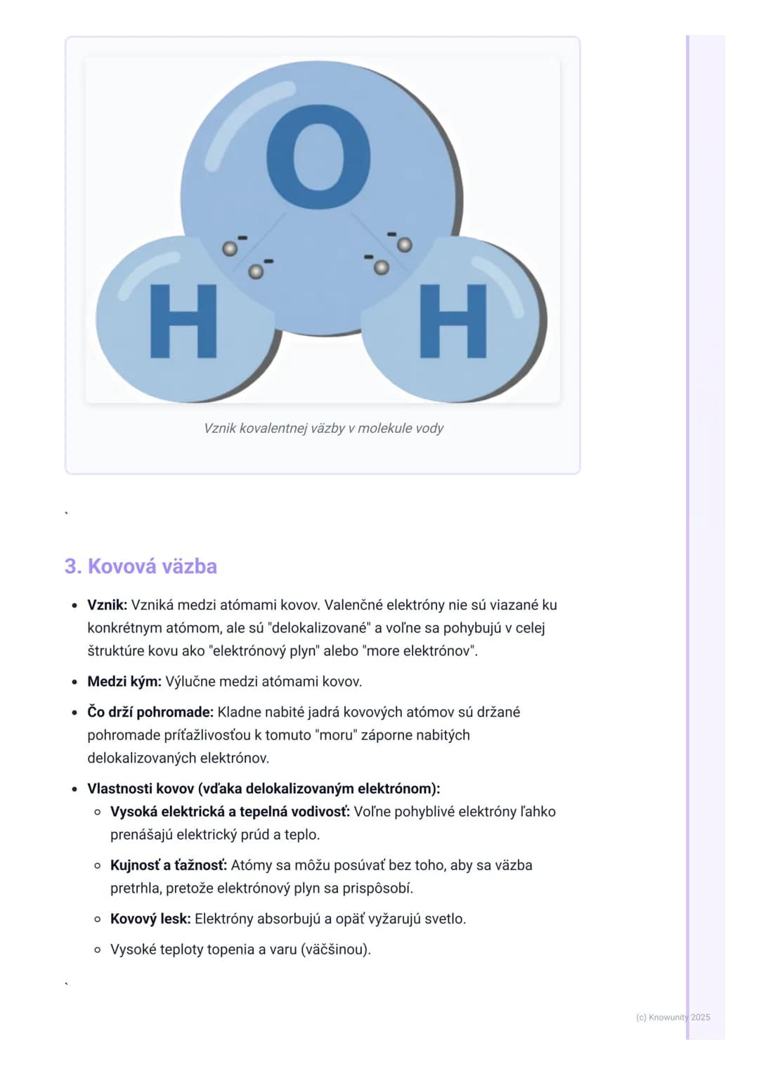 # Chemická väzba a molekuly
Prehľad / Úvod
Dnes si zopakujeme a prehĺbime vedomosti o chemických väzbách a
molekulách. Je to fakt dôležitá