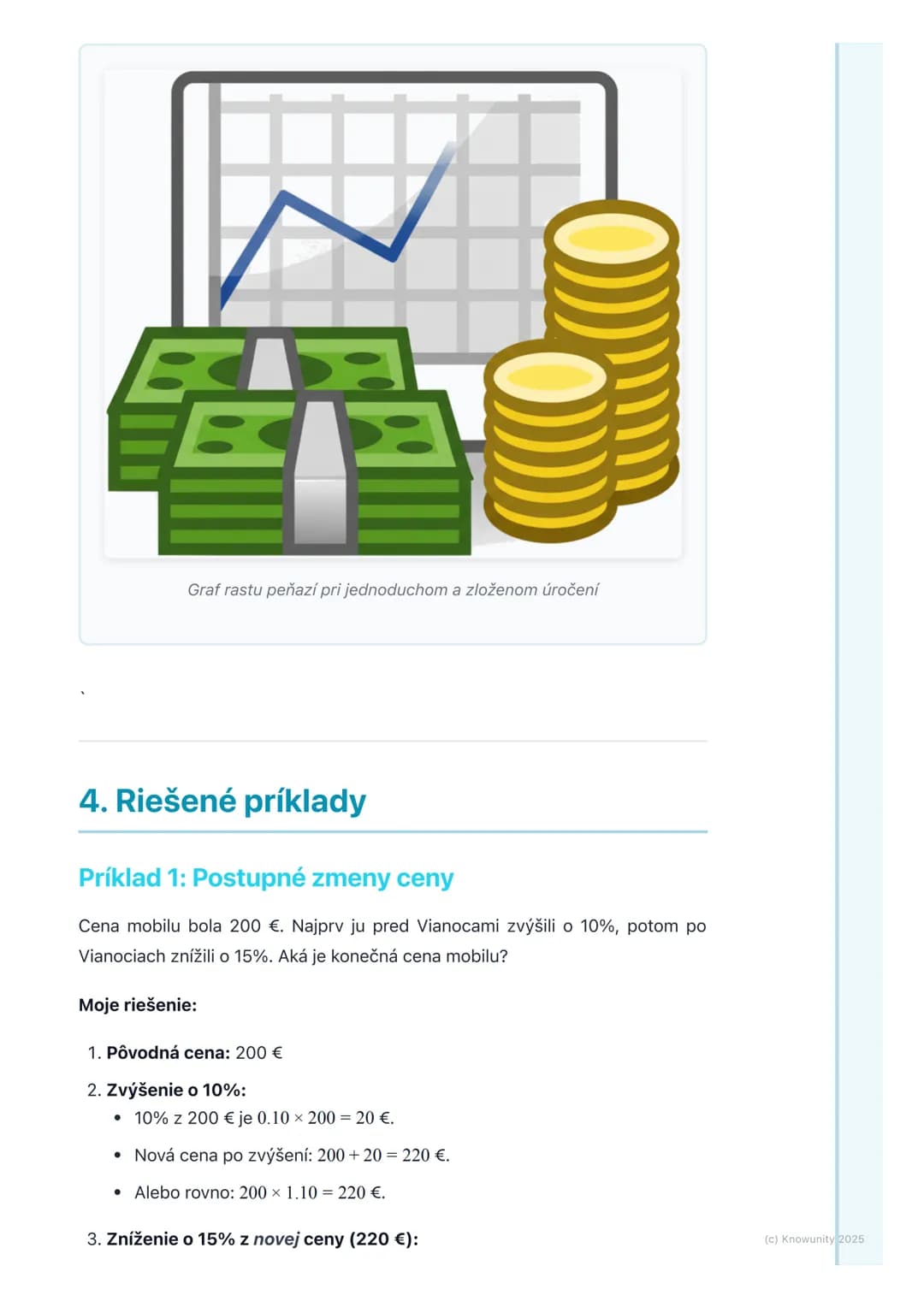 # Percentá a finančná
matematika
1. Prehľad a úvod
Takže, ideme sa pozrieť na percentá a finančnú matematiku. Je to dôležité,
lebo percent